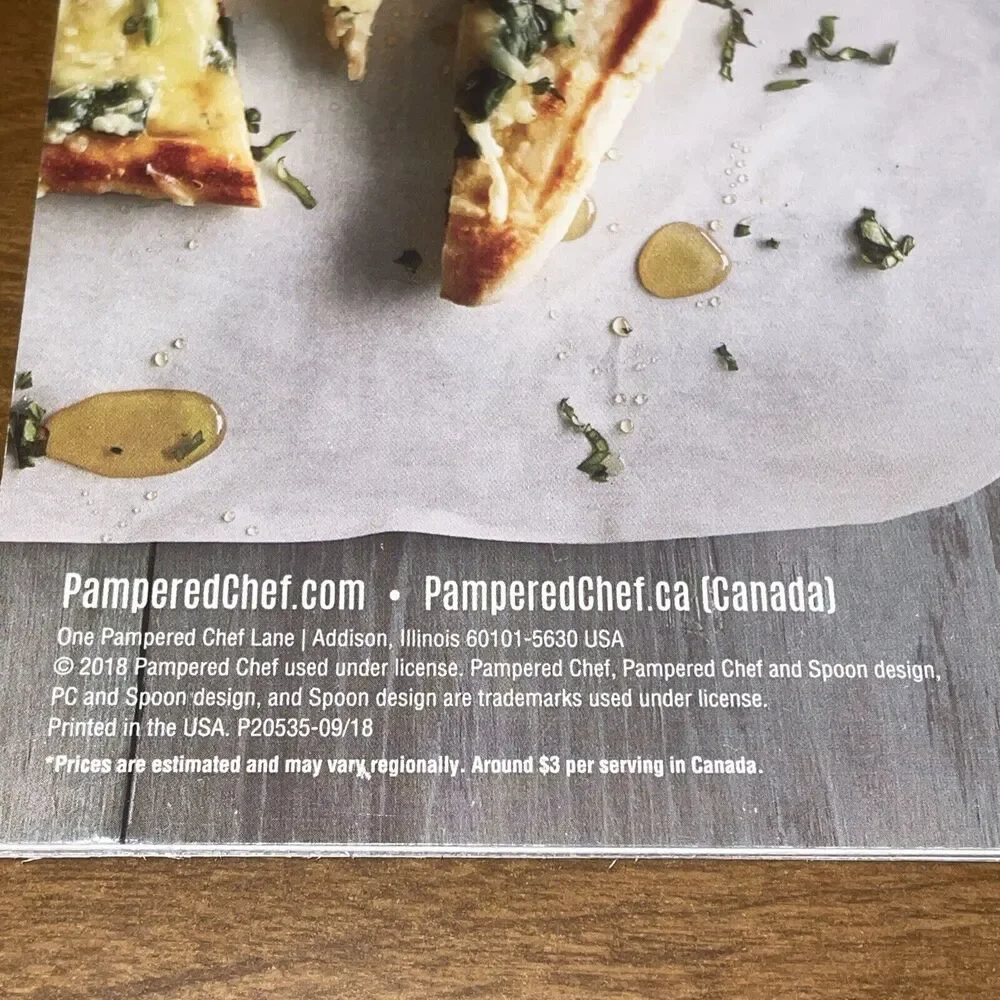 Pampered Chef Season's Best Fall/Winter Cook Book 2018-Dinner Simplified